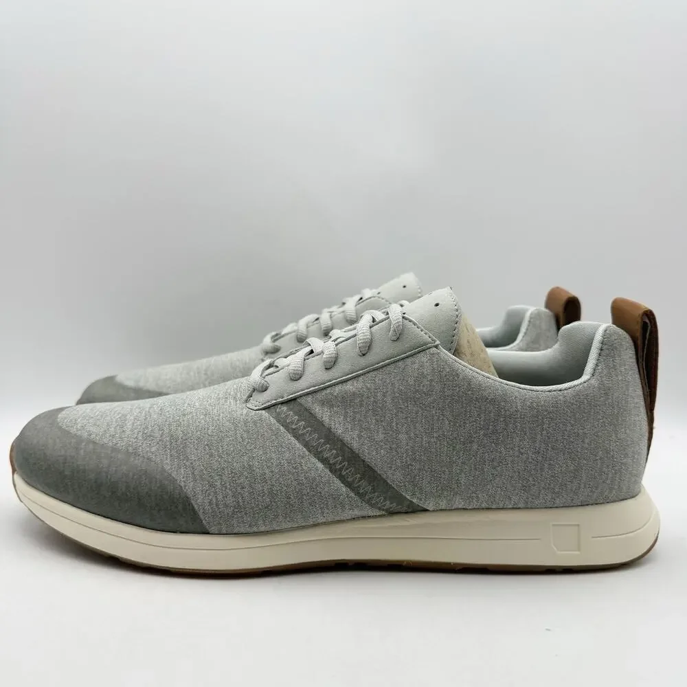 YORK Athletics Mens Henry Sweatshirt Casual Sneakers US 12 Gray Knit NIB